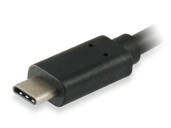 Equip 133455 USB 3.0-kabel type C mannelijk naar type A vrouwelijk, 15 cm