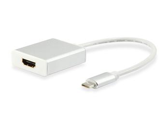 Equip 133452 USB type C mannelijk naar HDMI vrouwelijk adapter, 15 cm