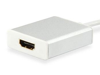 Equip 133452 USB type C mannelijk naar HDMI vrouwelijk adapter, 15 cm