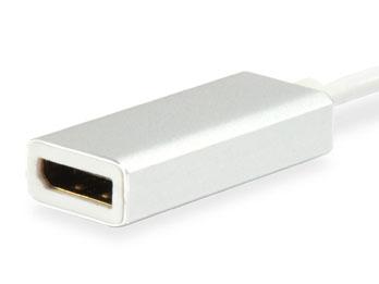 Equip 133458 USB type C mannelijk naar DisplayPort vrouwelijk adapter, 15 cm