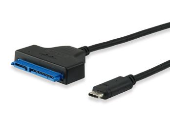 Equip 133456 USB type C mannelijk naar SATA mannelijke adapter, 50 cm