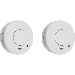Smartwares 10.048.28 - rookmelder 2st 85db - 1 jaar batterij, 10 jaar sensor - tuv gecertificeerd - brandmelder