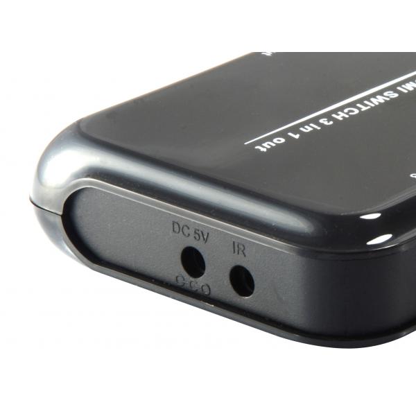 Equip 332721 hdmi switch, 3x, hdmi1.4, dolby true-hd, 7.1ch, black