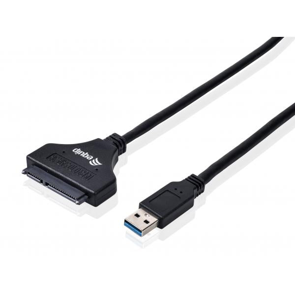Equip 133471 USB3.0 naar SATA-adapter, mannelijk mannelijk, 0,5 m, zwart