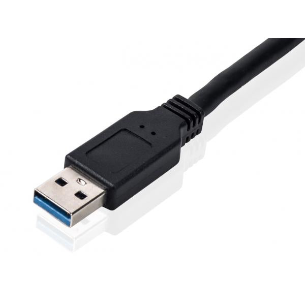 Equip 133471 USB3.0 naar SATA-adapter, mannelijk mannelijk, 0,5 m, zwart