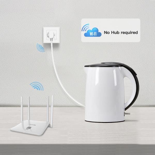 Woox r4054 smart inbouw stopcontact powered by tuya, 16a, 3680w, wi-fi, white