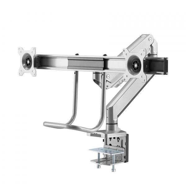 Neomounts Neomounts NM-D775DXSILVER Flatscreen-tv-bureaubeugel Klem 8 kg, 1032, 100x100mm, Zilver