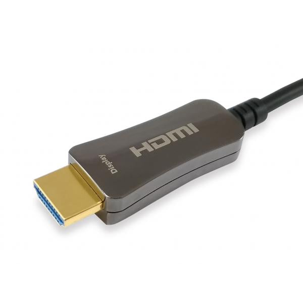 Equip 119430 HDMI 2.0 actieve optische kabel, HDMI type A -> HDMI type A 3D, 18 Gbit S, 30 m, zwart