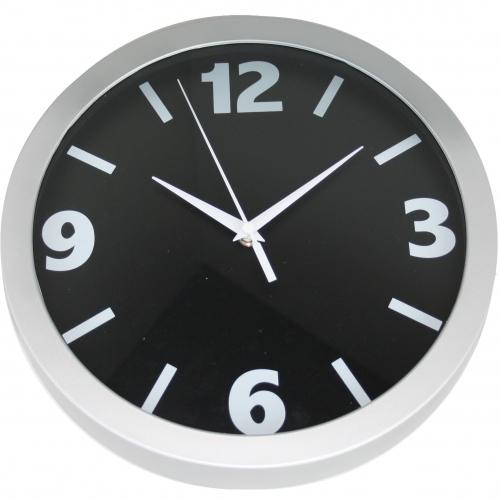Nxt klok 13800 kleine cijfers, ø30 cm, wandklok, zwart
