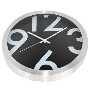Nxt klok 13803 grote cijfers, ø35 cm, wandklok, zwart