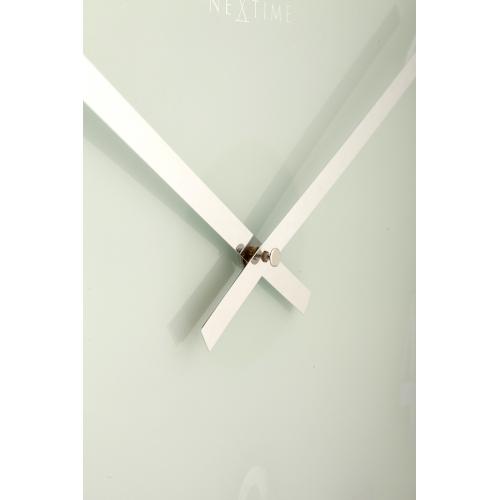 Nextime klok 2472 spiegelglas, ø43 cm, wand, wit