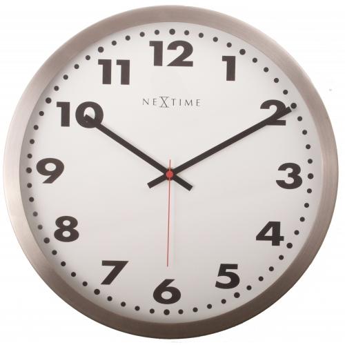 Nextime klok 2521 arabisch, ø33 cm, wand, wit