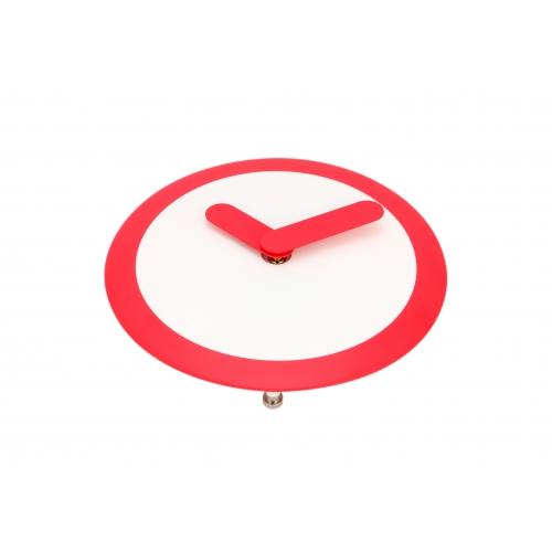 Nextime klok 2615ro focus, ø25 cm, wand, wit rood