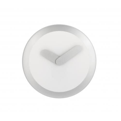 Nextime klok 2615zi focus, ø25 cm, wand, wit zilver