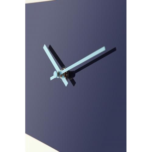 Nextime klok 2855bl bold stripes, 38x19 cm, wand, blauw