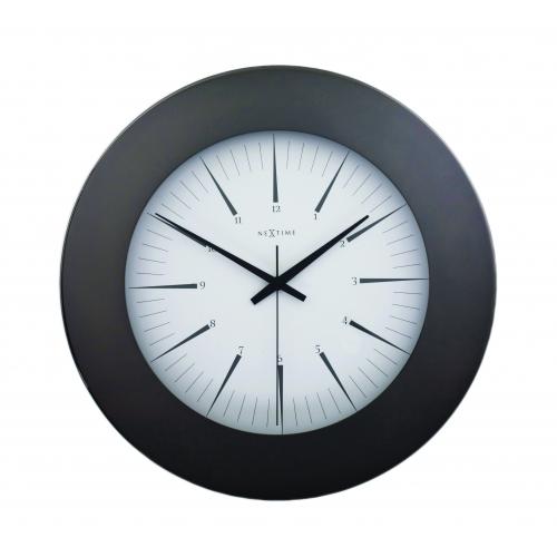 Nextime klok 2945 colt, ø 45 cm, wand, zwart