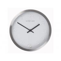 Nextime klok 2991ar paniki nummer, ø34 mm, wand, wit