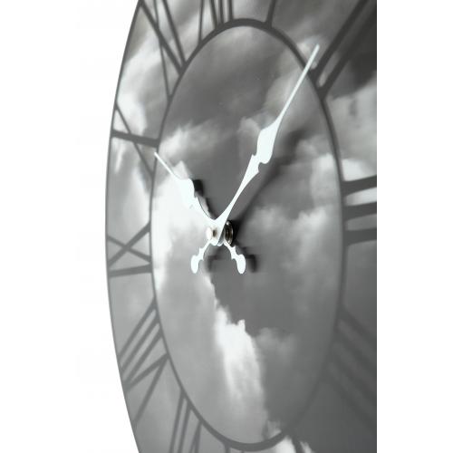 Nextime klok 3037 wolken, ø39 cm, wand, zwart