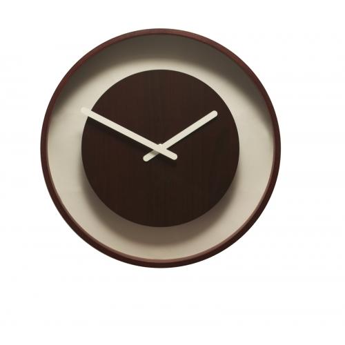 Nextime klok 3047 kleurverandering, ø28 cm, wand, bruin