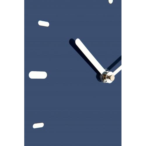 Nextime klok 3072bl duim omhoog, 40,5x41,5 cm, wand, blauw zilver