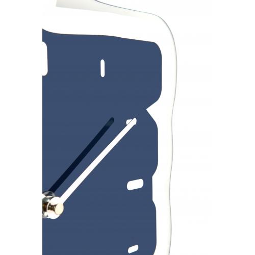 Nextime klok 3072bl duim omhoog, 40,5x41,5 cm, wand, blauw zilver