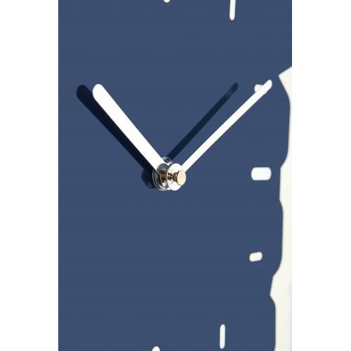 Nextime klok 3072bl duim omhoog, 40,5x41,5 cm, wand, blauw zilver