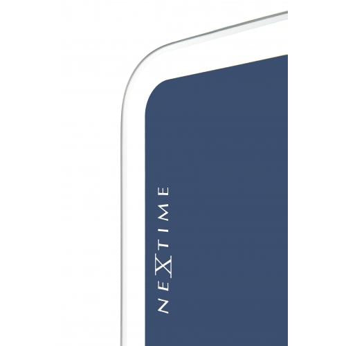 Nextime klok 3072bl duim omhoog, 40,5x41,5 cm, wand, blauw zilver