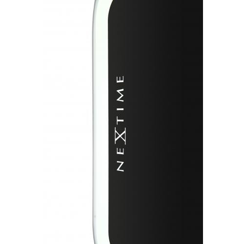 Nextime klok 3072zw duim omhoog, 40,5x41 cm, wand, zwart zilver