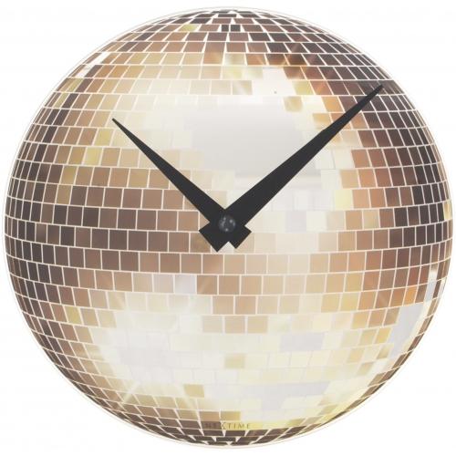 Nextime klok 5172 kleine disco, ø20 cm, wand, zilver