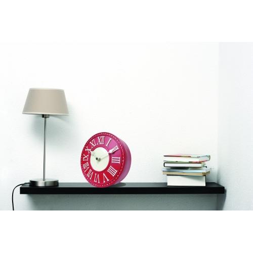 Nextime klok 5187ro london tafel, ø16 cm, wand, rood wit