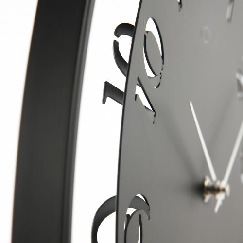 Nextime klok 5188zw ting, 41x40 cm, zwart