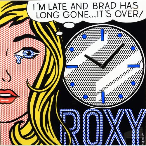 Nextime klok 8153 bioscoopdatum, 43x43,2 cm, wand, zwart multikleur