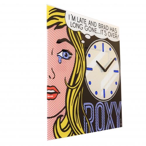 Nextime klok 8153 bioscoopdatum, 43x43,2 cm, wand, zwart multikleur