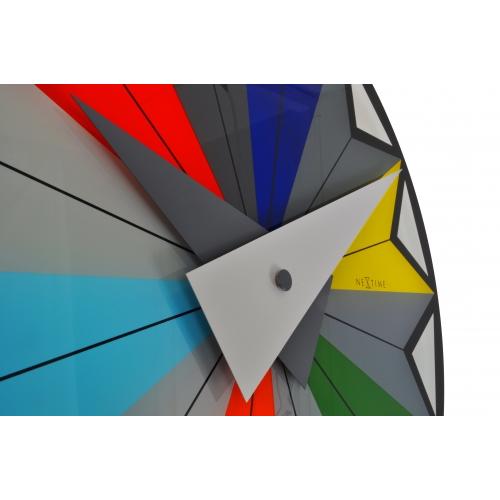 Nextime klok 8163 circus, ø43 cm, wand, zwart multicolor