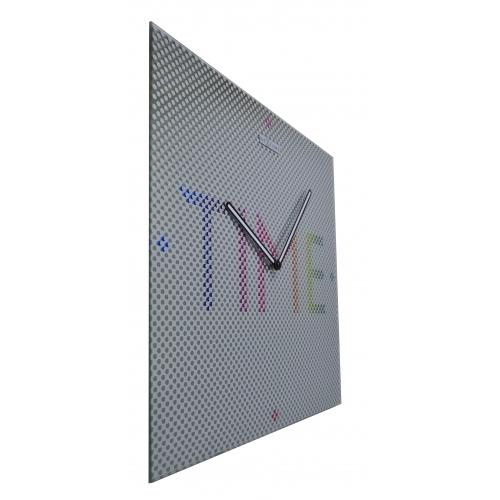 Nextime klok 8165 mysterie - tijd, 43x43 cm, muur, metaal