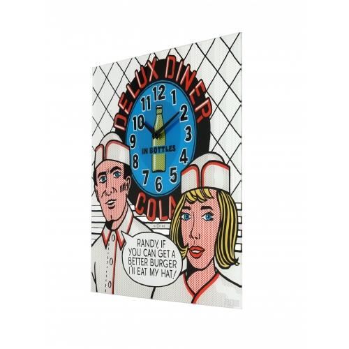 Nextime klok 8167 delux diner, 43x43cm, wand, multicolor