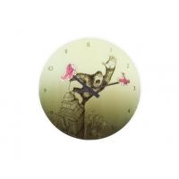 Nextime klok 8633 king kong, ø43 cm, muur, groen