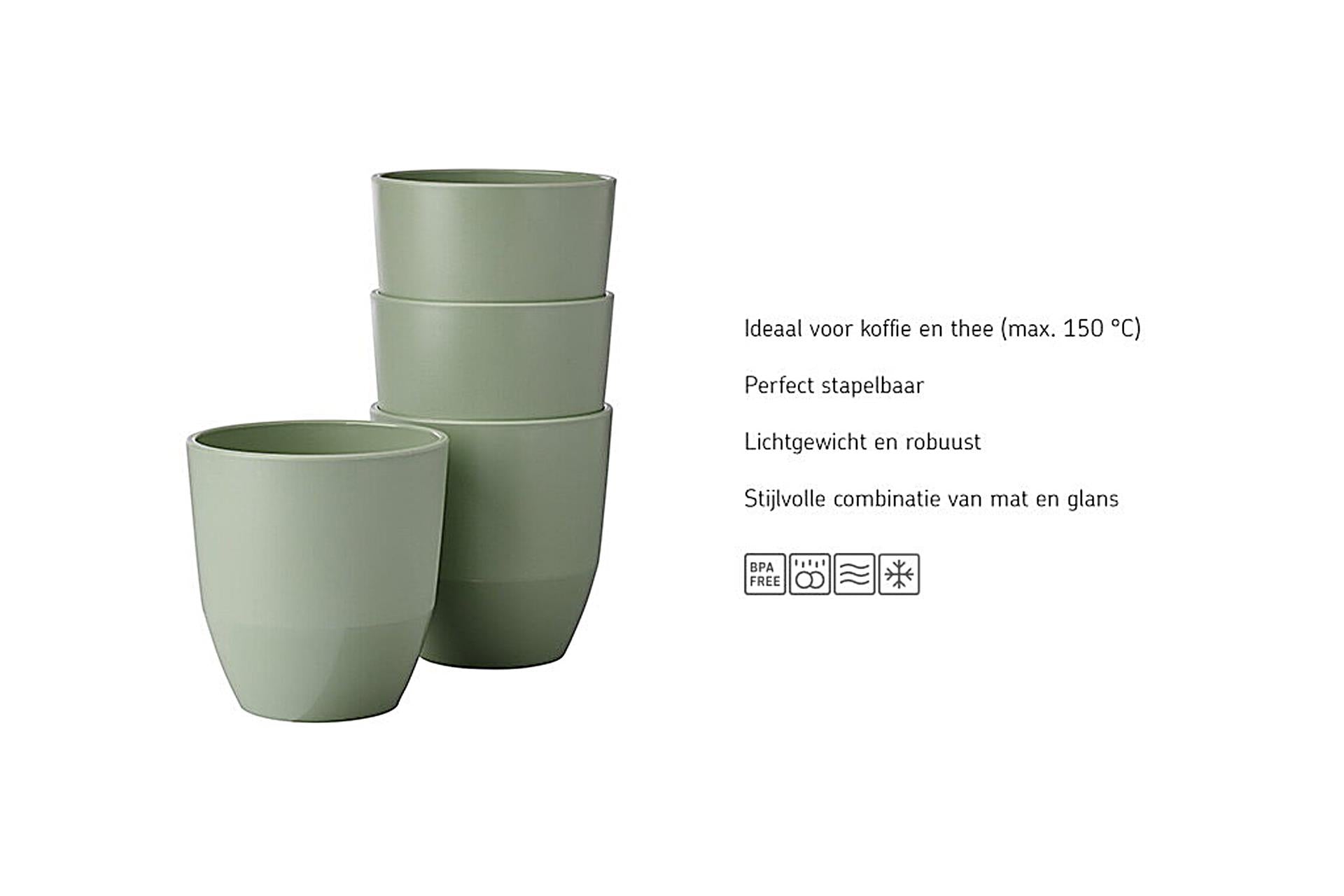 Mepal beker silueta 200ml - nordic sage