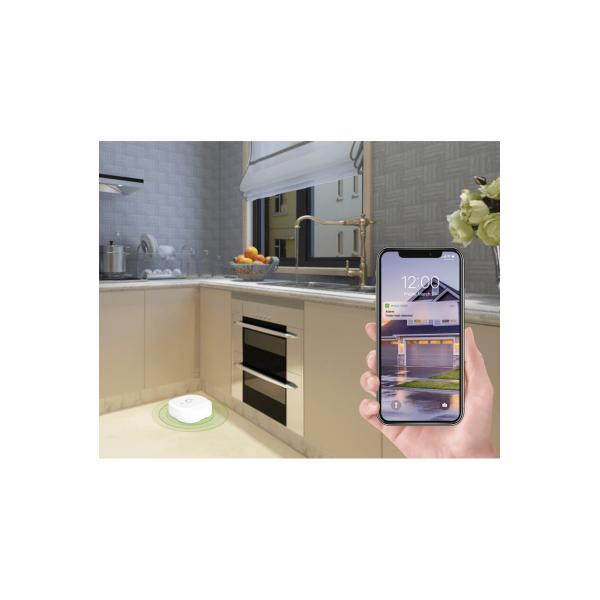 Woox r7050 slimme waterleksensor, wifi, zigbee 3.0, ip67, 30m, wit