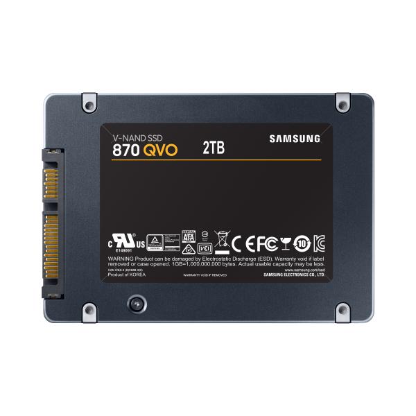 Samsung mz-77q2t0bw 870 qvo ssd, 2000 gb, 2.5, sata3 6 gbit s, v-nand mlc, 560 mb s, 98000 iops