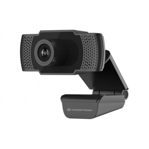 Conceptronic amdis01b full hd webcam met microfoon, usb, 2 mp, 1920 x 1080p 30 fps, h.264, 90°