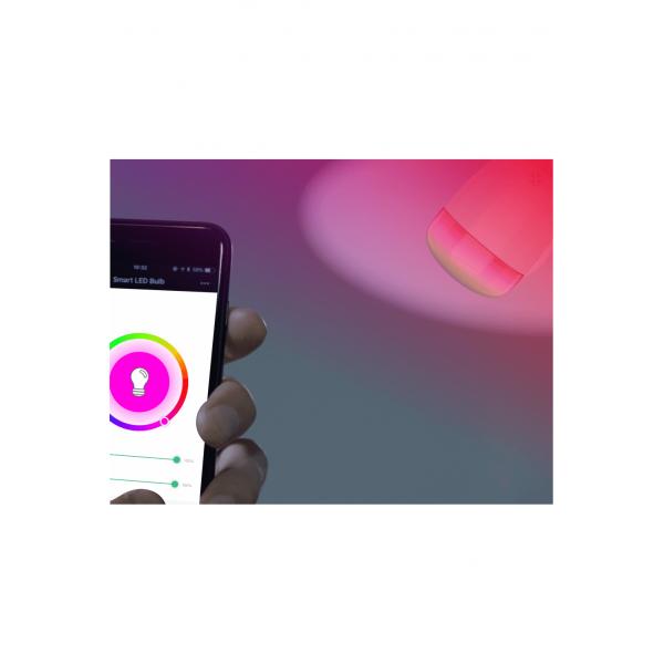 Woox r5085 diamanten slimme ledlamp, e27, rgb led, 6w, 500 lumen, 2700 ~ 6500k