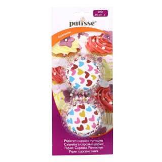 Patisse papieren cupcake vormpjes 200 stuks 5 cm | 4 stuks