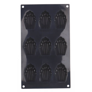 Patisse madeleinevorm 9 vaks 29x17 cm zwart siliconen