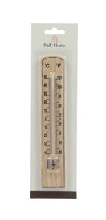 Daily home houten kamer thermometer 20 cm
