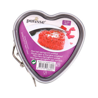 Patisse zilveren top mini hart-springvorm 12 cm