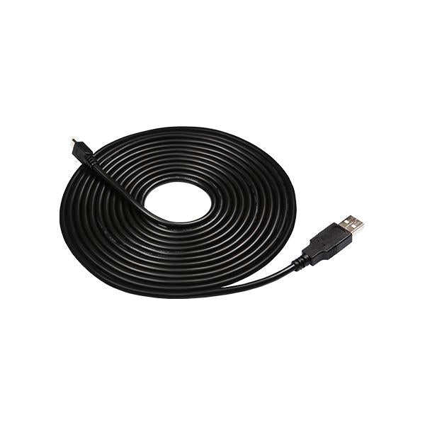 Transcend ts-dpl3 dubbele usb autolader voor drivepro, 8m 4m kabel, usb type a naar micro b