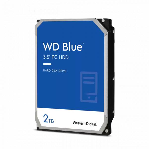 Wd blue, 2 tb harde schijf (20ezbx, sata 600, af)
