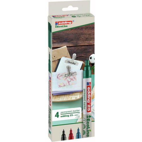 Permanent marker edding ecoline 25 multikleur permanent