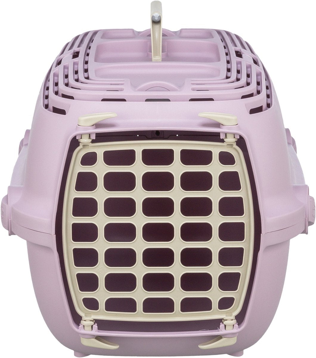 Trixie reismand - roze, geschikt tot 6 kg - 48x30x32 cm, handvat en draaisluiting
